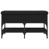 vidaXL Schuhbank Schwarz 82x42x45 cm Holzwerkstoff