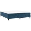 vidaXL Boxspringbettgestell Dunkelblau 180x200 cm Samt