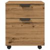 vidaXL Mobiler Aktenschrank mit Rollen Artisan Eichen-Optik 45x38x54cm