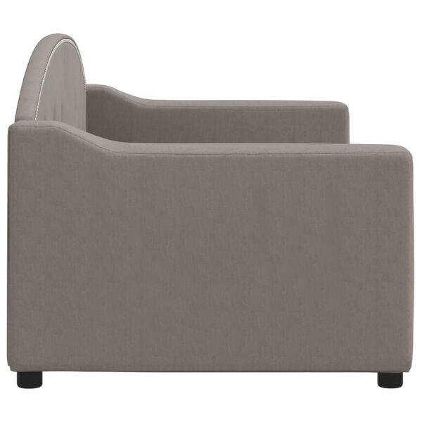 vidaXL Tagesbett Taupe 80x200 cm Stoff