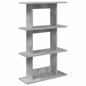 vidaXL Wandregal Wandhalterung Betongrau 56 x 20 x 90 cm Holzwerkstoff