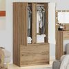 vidaXL Badezimmerschrank mit Speicher Artisan-Eiche 79,5 x 49 x 156 cm