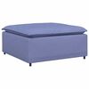 vidaXL Modulares Sofa-Fußhocker-Modul Jeansblau 100x100x48 cm