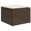 vidaXL 5-tlg. Garten-Sofagarnitur mit Kissen Braun Poly Rattan