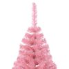 vidaXL Künstlicher Halb-Weihnachtsbaum mit Ständer Rosa 210 cm PVC