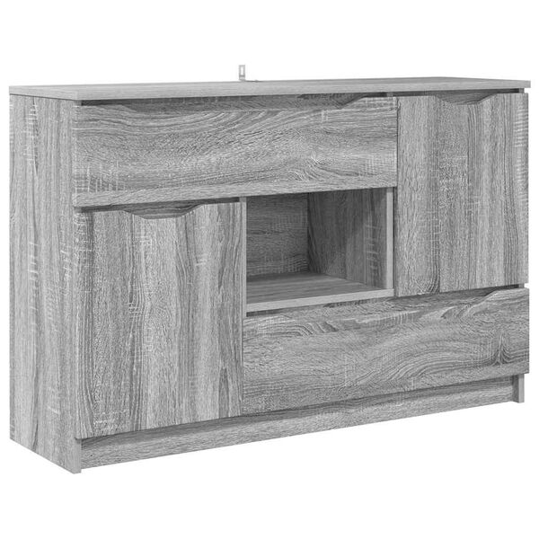 vidaXL Sideboard Graues Sonoma 100 x 30 x 65,6 Holzwerkstoff
