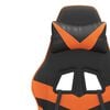 vidaXL Gaming-Stuhl mit Fu&szlig;st&uuml;tze Schwarz und Orange Kunstleder