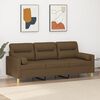 vidaXL 3-Sitzer-Sofa mit Kissen Braun 180 cm Stoff