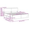 vidaXL Bettrahmen mit Kopfteil Wei&szlig; 200 x 200 cm Holzwerkstoff