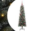 vidaXL K&uuml;nstlicher Weihnachtsbaum mit 150 LEDs mit St&auml;nder Gr&uuml;n 150 cm