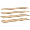 vidaXL Schweberegale 4 Stk. 160x40x2 cm Massivholz Akazie Unbehandelt