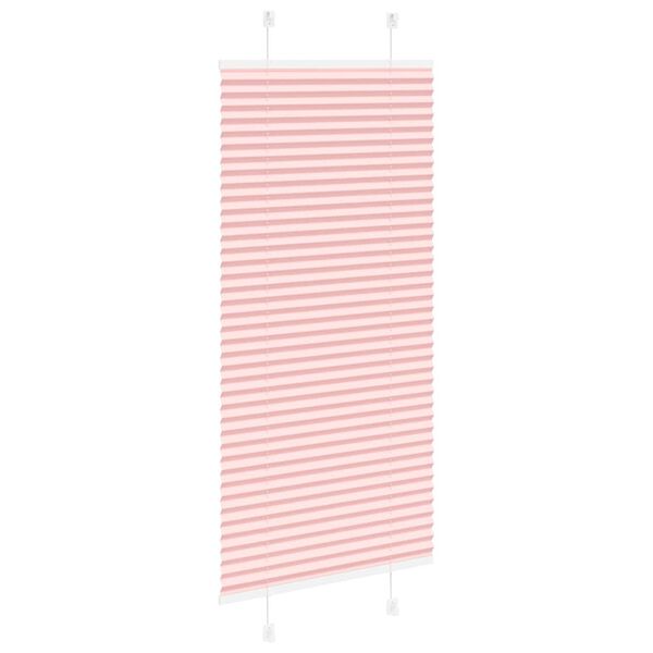 vidaXL Plissee Rosa 65x100 cm Stoffbreite 64,4 cm Polyester