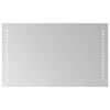 vidaXL LED-Badezimmerspiegel Transparent 50 x 30 cm Geh&auml;rtetes Glas
