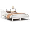 vidaXL Massivholzbett ohne Matratze Wei&szlig; 140x190 cm Kiefernholz