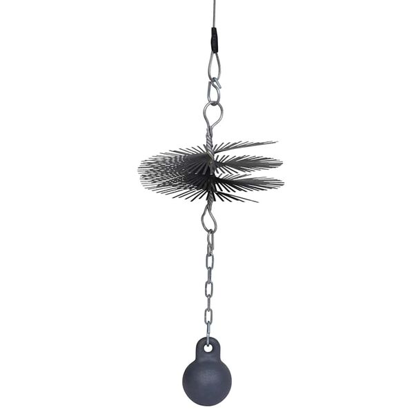 vidaXL Kaminbesen Rund 20 cm Durchmesser