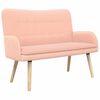 vidaXL 2-Sitzer Sofa Rosa 115 x 61 x 87 cm Boucl&eacute;