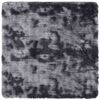 vidaXL Teppich Shaggy Hochflor NAVARRA Dunkelgrau 120x120 cm Polyester