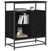 vidaXL Sideboard Schwarz Eichen-Optik 69 x 35 x 80 cm Holzwerkstoff