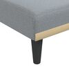 vidaXL Schlafsofa in L-Form Hellgrau 275x140x70 cm Stoff
