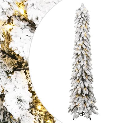 vidaXL Künstlicher Weihnachtsbaum Beleuchtung & Schnee 130 LEDs 210 cm