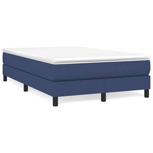 vidaXL Boxspringbettgestell Blau 120x200 cm Stoff