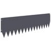 vidaXL Raseneinfassung 20 Stk. 103 x 30 cm Stahl Anthrazit