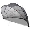 vidaXL Pool-Dome Schwarz 592 x 590 x 275 cm