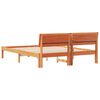 vidaXL Bettrahmen Wachsbraun 150 x 200 cm Massives Kiefernholz