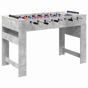 vidaXL Tischfu&szlig;balltisch Betongrau 125 x 60,5 x 80 cm Holzwerkstoff