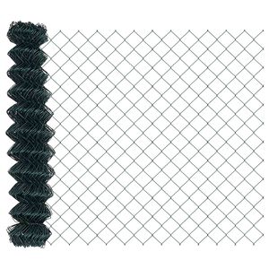 vidaXL Maschendrahtzaun 10 x 1 m Stahl Gr&uuml;n
