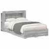 vidaXL Bettgestell mit Stauraum Grau Sonoma 120 x 190 cm Holzwerkstoff