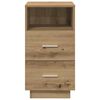 vidaXL Nachttische 2 Stk. mit 2 Schubladen Artisan-Eiche 36x36x68 cm