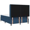 vidaXL Boxspringbett mit Matratze mit Kopfteil Blau 200 x 140 cm Stoff