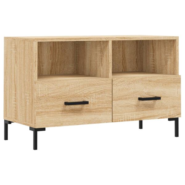 vidaXL TV-Schrank Sonoma-Eiche 80x36x50 cm Holzwerkstoff