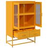 vidaXL Highboard Senfgelb 68x39x111,5 cm Stahl