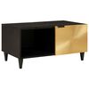 vidaXL Couchtisch Schwarz und Gold 80 x 50 x 40 cm Holzwerkstoff