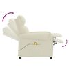 vidaXL Massagesessel Creme Kunstleder