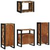 vidaXL Badezimmermöbel-Set 4 pcs Braun Massives upgecyceltes Holz