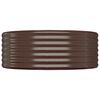 vidaXL Hochbeet Verzinkter Stahl 544x100x36 cm Braun