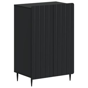 vidaXL Schuhschrank ZWOLLE 59,5 x 39,5 x 91,5 cm Holzwerkstoff Schwarz