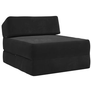vidaXL Klappsofa Bett Schwarz 60 x 70 x 41 cm Stoff