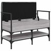 vidaXL Schuhbank Grau Sonoma 85,5x42x57,5 cm Holzwerkstoff