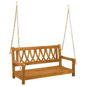 vidaXL Gartenschaukelbank Natur 110 x 56 x 58 cm Massivholz Akazie