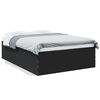 vidaXL Bettgestell Schwarz 140x190 cm Holzwerkstoff
