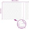vidaXL Hexagonzaun Grau 0,6 x 50 m PVC