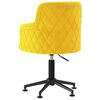 vidaXL B&uuml;rostuhl Drehbar Senfgelb Samt