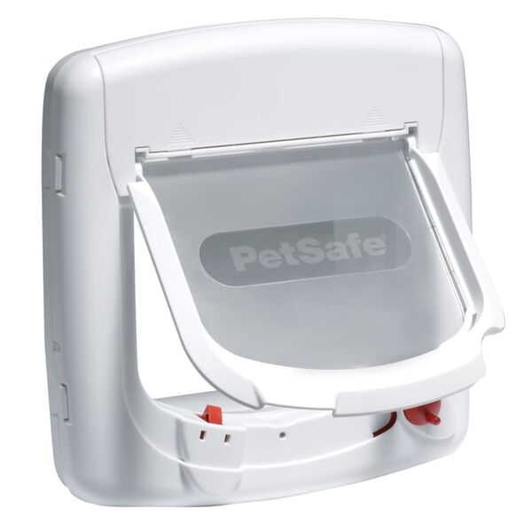 PetSafe Katzenklappe 4-Wege Magnetisch Deluxe 400 Wei&szlig;