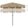 vidaXL Strandschirm Taupe 200x125 cm
