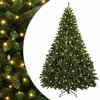 vidaXL K&uuml;nstlicher klappbarer Weihnachtsbaum 240 cm 600 LEDs
