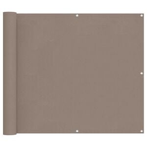 vidaXL Balkonsichtschutz Taupe 100 x 800 cm Oxford-Stoff